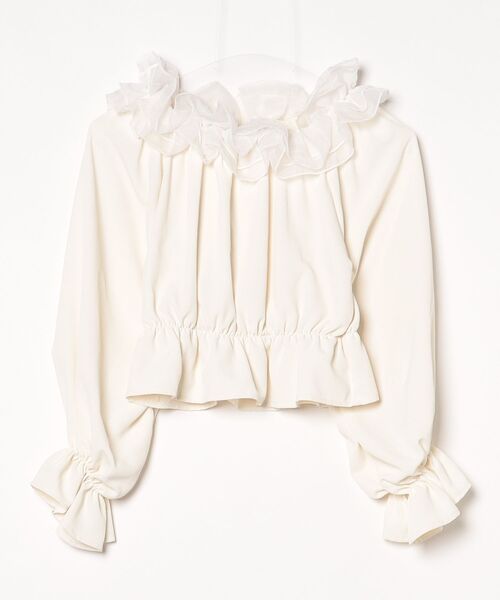 Rady（レディ） フリル長袖ブラウス S ベージュ レディース : ZOZOTOWN 