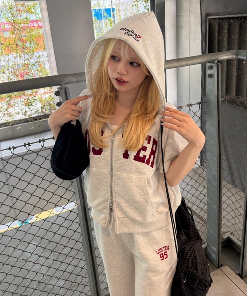 ANOTHER BRANCH OLIVE des OLIVE セットアップ BIGロゴパーカー空港