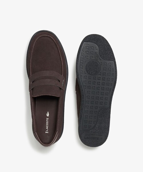 Lacoste ダークブラウン ローファー LACOSTE（ラコステ） ローファー 28.0cm ブラウン メンズ : ZOZOTOWN