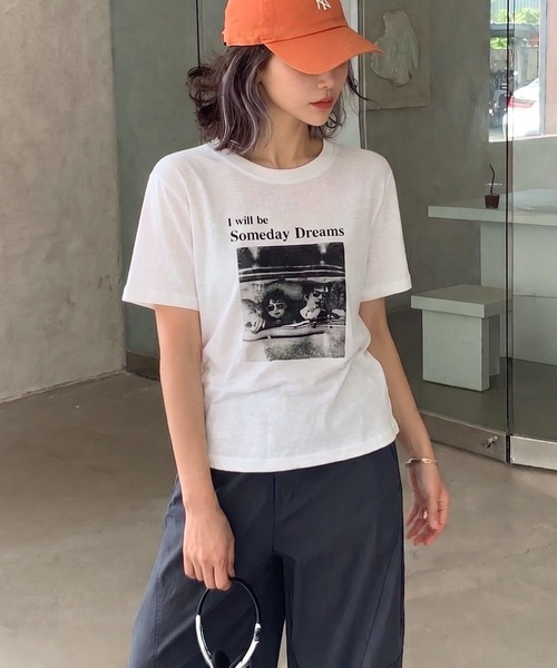 SpRay（スプレイ） tシャツ 転写プリントTシャツ レディース