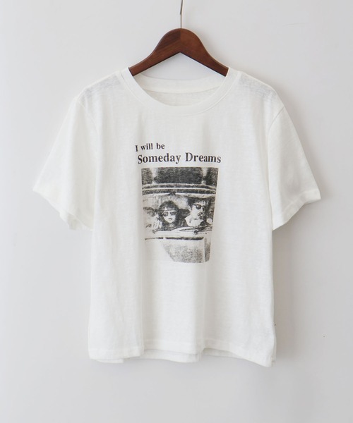 SpRay（スプレイ） tシャツ 半袖 転写プリントTシャツ レディース