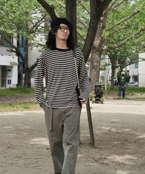 ジーンズ 「YOKO SAKAMOTO」 BELTED TROUSERS メンズ レディースの画像