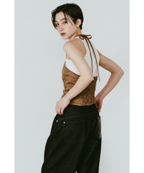 トップス KNUTH MARF suede bustier top Knuth Marf（クヌースマーフ） suede bustier top レディース