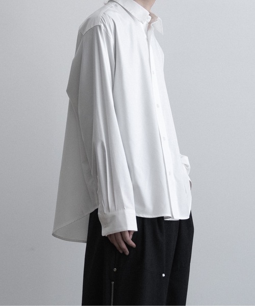 「Casper John」 長袖シャツ MEDIUM サックスブルー メンズ_画像3