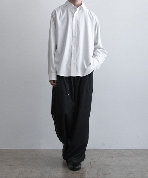「Casper John」 長袖シャツ MEDIUM サックスブルー メンズ_画像6
