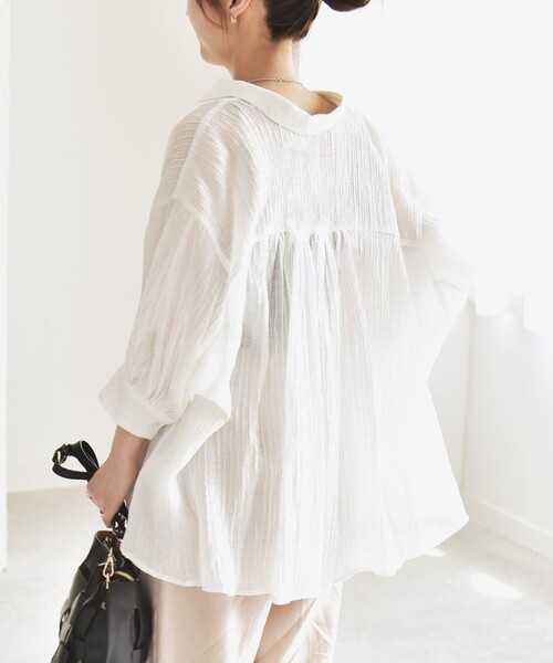 「quaranciel」 長袖シャツ ONE SIZE ホワイト レディース_画像8