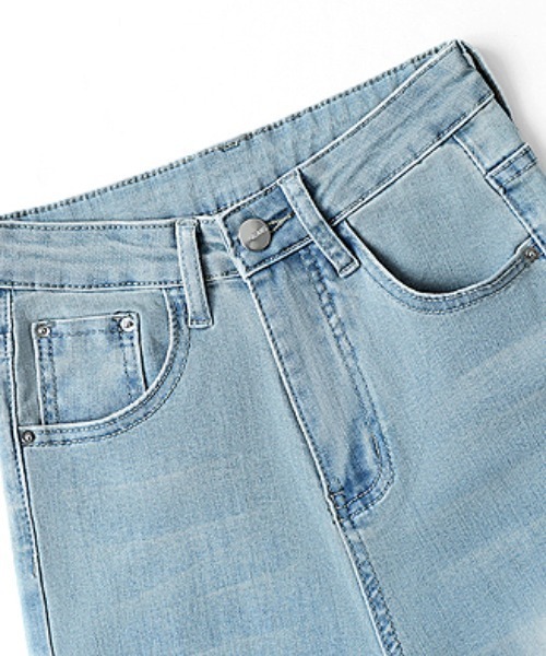 COCOMOMO ブーツカットデニムパンツ S ホワイト レディース : ZOZOTOWN