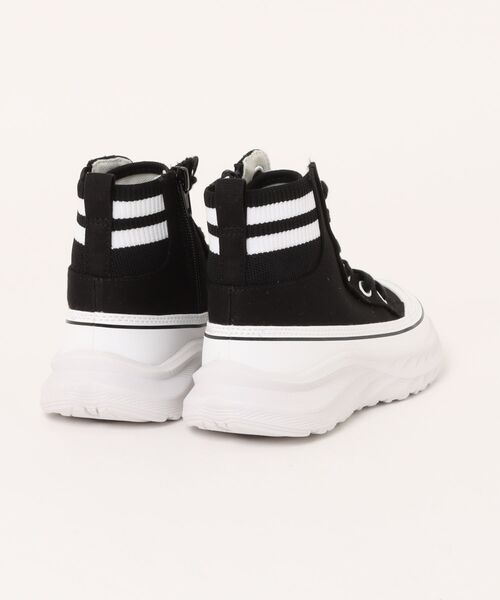 「NUOVO」 「KIDS」ハイカットスニーカー 19 ブラック キッズ_画像2
