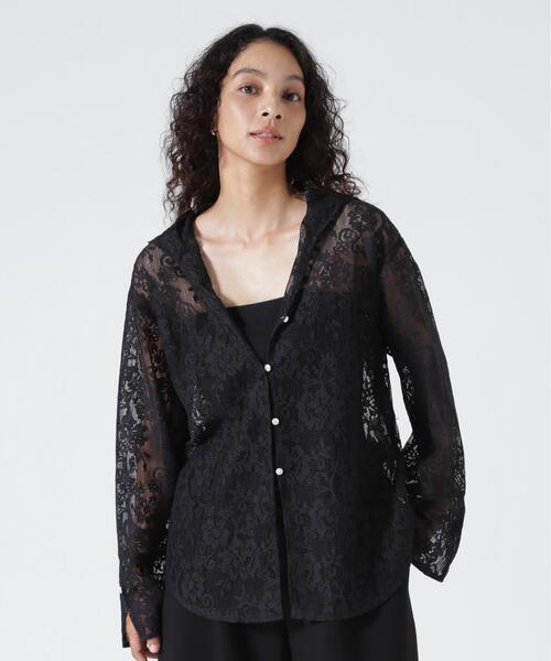 YENN ブラウス シャツ YENN（イエン）PORTABLE LACE HOODIE レディース