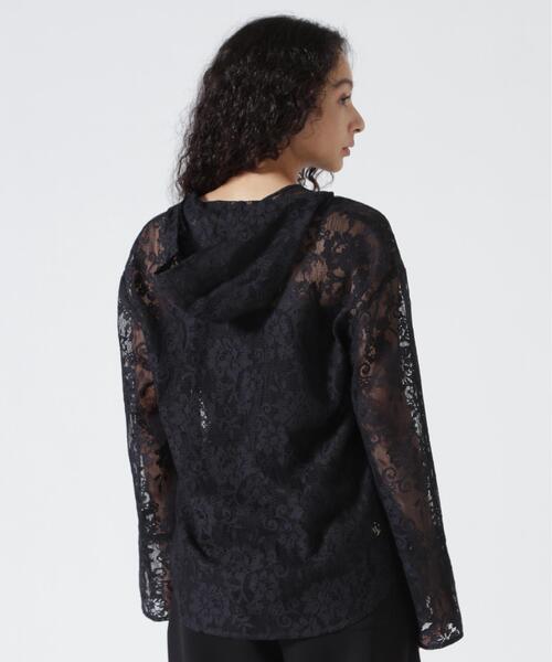 YENN ブラウス シャツ YENN（イエン）PORTABLE LACE HOODIE レディース