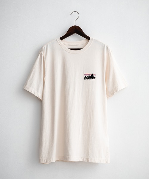 パタゴニア '73 スカイライン オーガニック Tシャツ ブラック ホワイト patagonia（パタゴニア） tシャツ M'S '73 SKYLINE T SHIRT