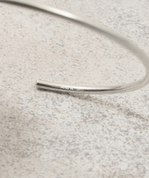 a972 A&G エーアンドジー クロス デザイン シルバー バングル And A（アンドエー） バングル アンドエー / SVPT BANGLE シルバー925