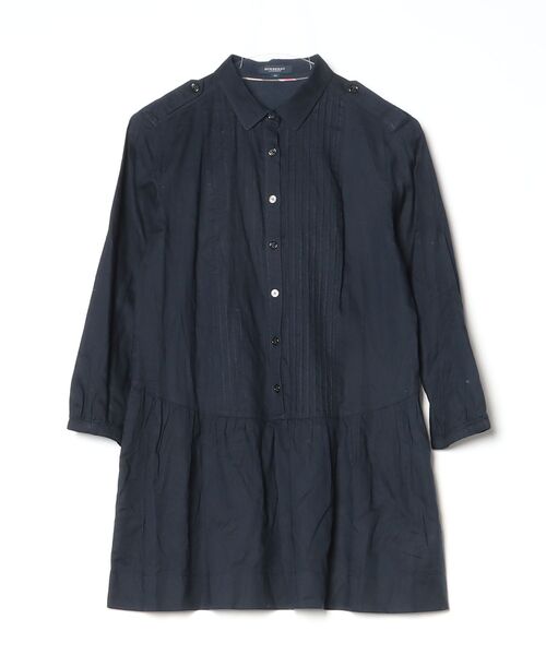 バーバリー　ワンピース　シャツ　レディース　Mサイズ BURBERRY（バーバリー） シャツワンピース 40 ネイビー レディース