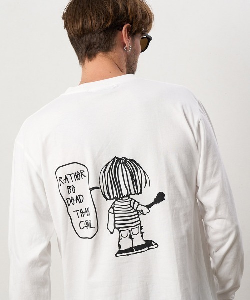 「STUD MUFFIN」 長袖Tシャツ 2 ホワイト メンズ_画像8