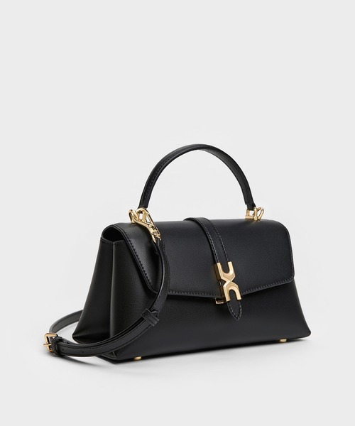 CHARLES & KEITH 2way ショルダー バッグブラック CHARLES ＆ KEITH（チャールズ&キース） 「CHARLES & KEITH」 2WAY