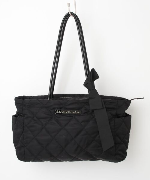 LANVIN en Bleu ブラックトートバッグ LANVIN en Bleu 「LANVIN Bleu」 トートバッグ FREE ブラック