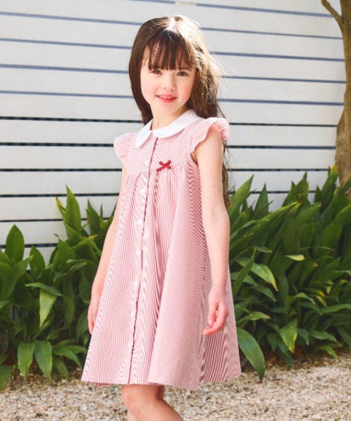 「CHOPIN」 「KIDS」ノースリーブワンピース 140cm ネイビー キッズ_画像3