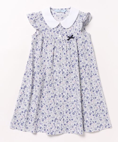 「CHOPIN」 「KIDS」ノースリーブワンピース 140cm ネイビー キッズ_画像4