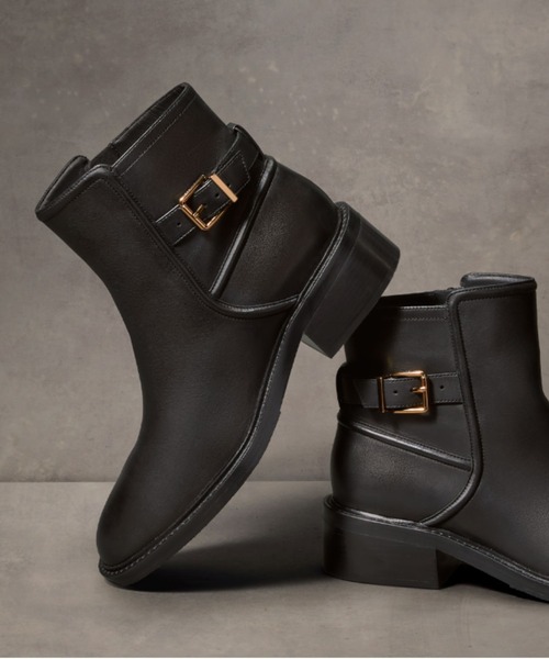 【新品】コールハーン サイドゴアブーツ レザー 本革 防水 12(29.5) COLE HAAN（コールハーン） ブーツ シルバーナ バックル ブーティー