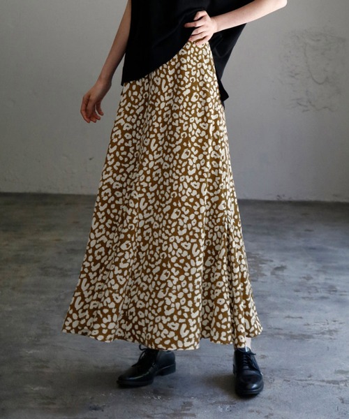 Leopard サテンマーメイドスカート searoomlynn Leopardサテンマーメイドスカート - メルカリ