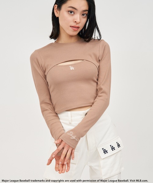 新品メゾンクローズ　サイドレースオープンバストトップス S BACK TO THE FIELD tシャツ 「MLB」バストオープンセット