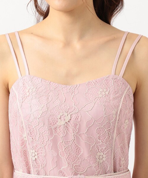 ワンピース 【WEB限定】【TOCCA LAVENDER】Floral Lace Camidress