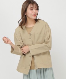 未使用品　アルカリ　ノーカラーブルゾン　アイボリー系 楽天市場】【全品対象☆まとめ買い3点以上で使える 7%OFF