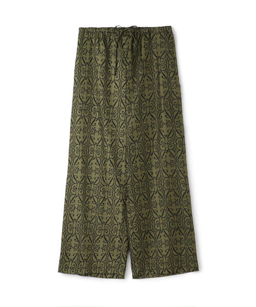 新品タグ付　SOULEIADO シルクプリント シャンブルショートパンツ ニットショートパンツ[品番：MKSW0056692]｜dazzlin（ダズリン