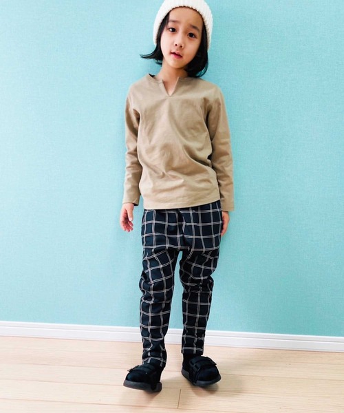 THE CASUAL パンツ 無地 総柄 サルエルパンツ キッズ 子供服