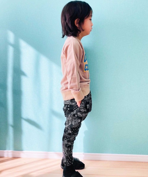 THE CASUAL パンツ 無地 総柄 サルエルパンツ キッズ 子供服