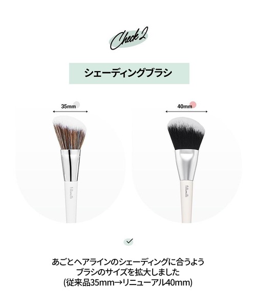 FilliMilli メイクブラシ フィリミリ ミニメイクブラシキット(5種類