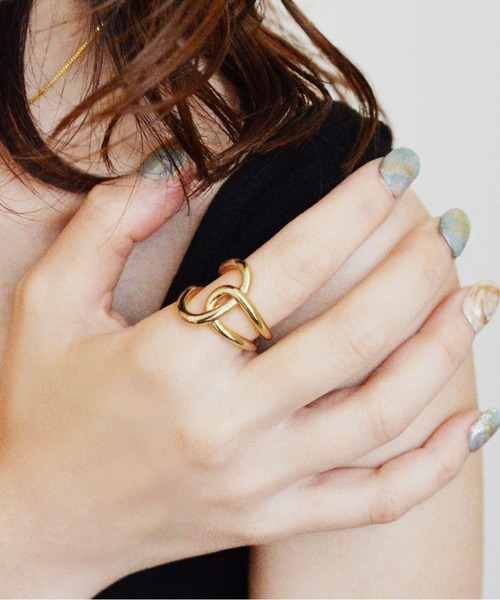 styiro（スタイロ） 指輪 リング ニッケルフリー クロスライン メタル