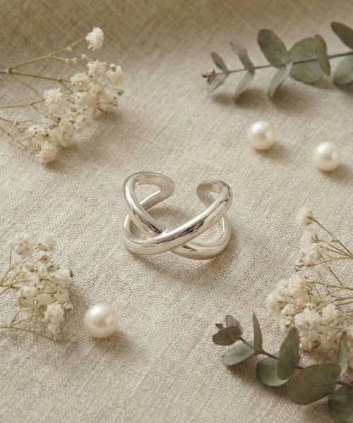 styiro（スタイロ） 指輪 リング ニッケルフリー クロスライン メタル