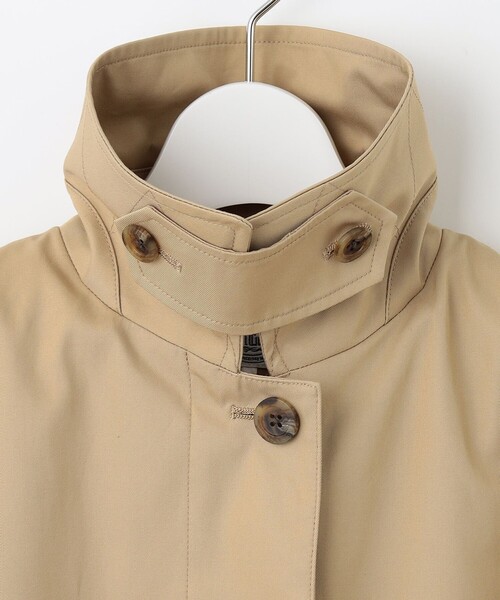 ステンカラーコート コート 60/2コンパクトギャバ レディース