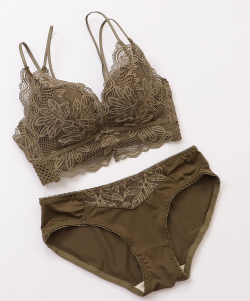 【2点セット】  クロスストラップブラジャー S スパークス ダスティクロスコード ブラジャー ショーツ セット