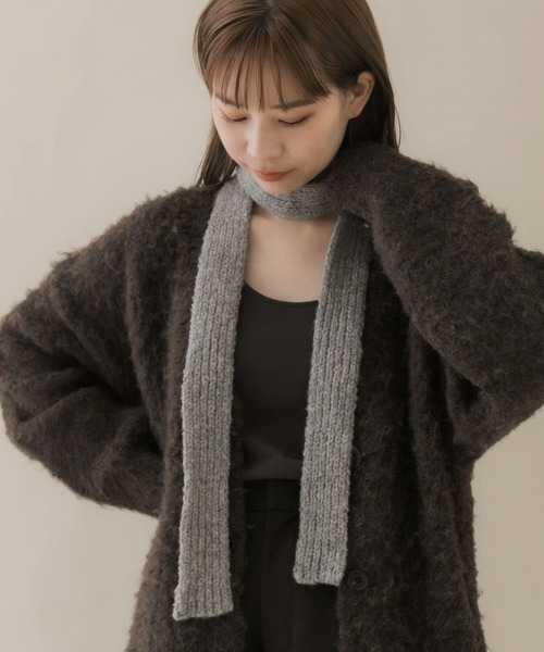 某メーカー SMELLY マフラー ストール スリムニットマフラー レディース 小物