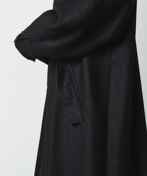 ステンカラーコート コート SLUB YARN BALMACAAN COAT メンズの画像