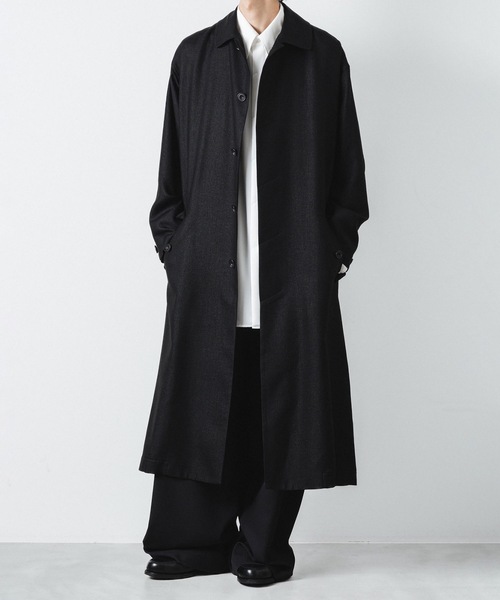 ATO（アトウ） ステンカラーコート コート SLUB YARN BALMACAAN COAT