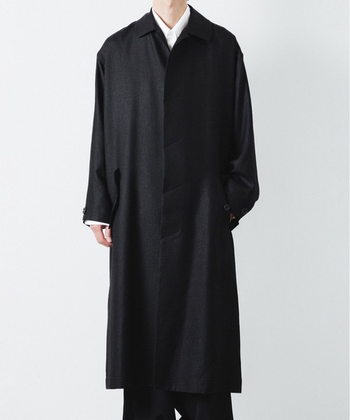 ATO ステンカラーコート コート SLUB YARN BALMACAAN COAT メンズ