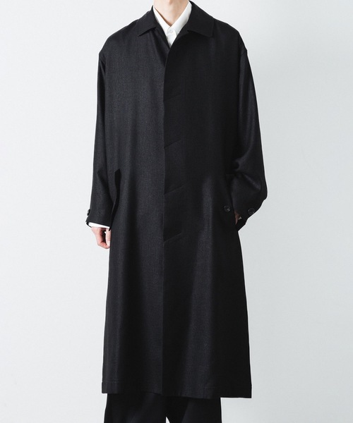 ATO(アトウ) ステンカラーコート コート SLUB YARN BALMACAAN COAT ATO(アトウ) ステンカラーコート コート SLUB YARN BALMACAAN COAT
