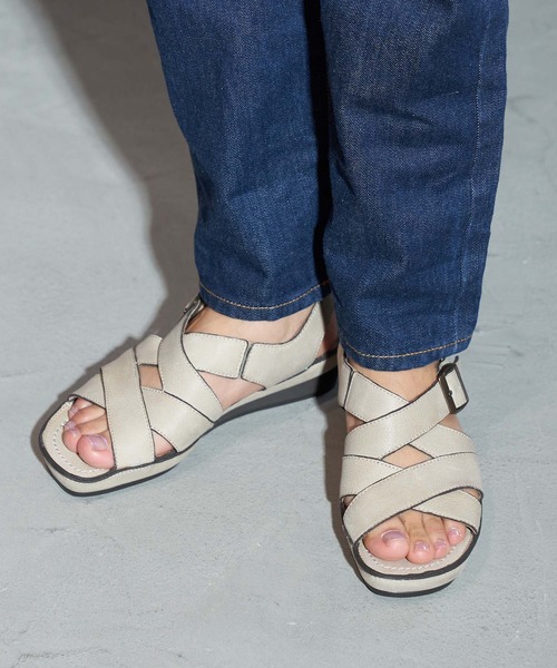 ing（イング） サンダル 「WEB限定」「3E」クロスデザインサンダル