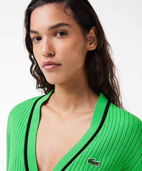 LACOSTE｜3Dニットカーディガン | Rakuten Fashion(楽天