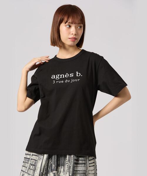 agnes b. アニエスベー レディース ロゴTシャツ 2枚セット 綿100% ニュークロップドコンパクトTシャツ ｜To b. by agnès b