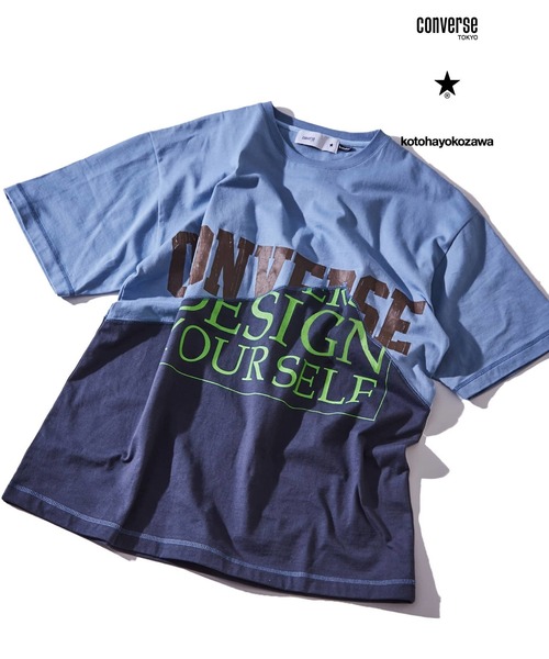 tシャツ 「CONVERSE TOKYO × kotohayokozawa」STARCUTTING PRINT TEE(UNISEX) レディース メ