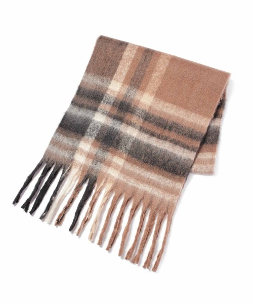 Noen（ノエン） マフラー ワンポイントボーダーマフラー メンズ