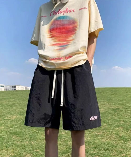 NOWLE パンツ 「NOWLE」ワンポイント イージー シャカシャカ