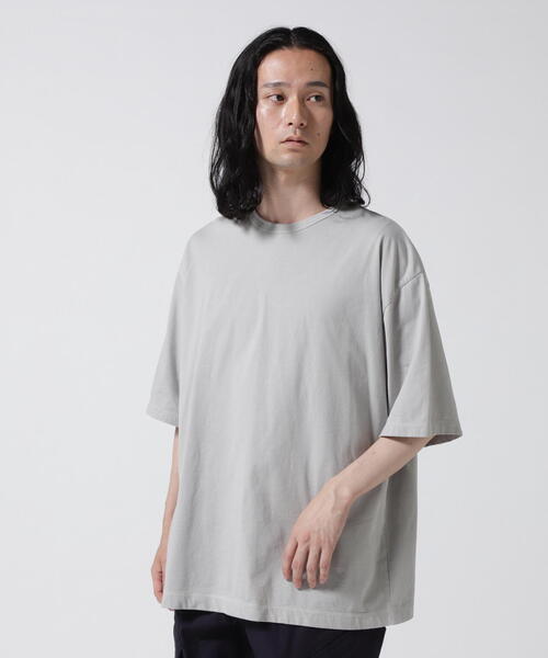 ATON tシャツ (エイトン) NATURAL DYED NUBUCK | CREWNECK T