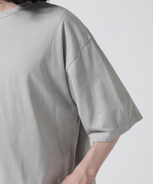 ATON tシャツ (エイトン) NATURAL DYED NUBUCK | CREWNECK T