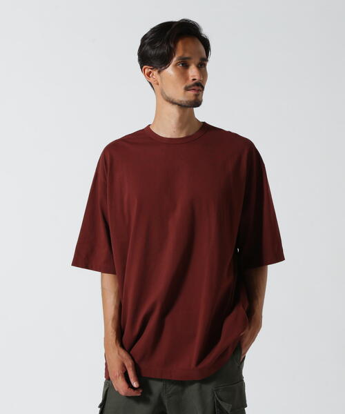 tシャツ ATON (エイトン) DRY COTTON JERSEY/CREWNECK T-SHIRT レディース ATON tシャツ (エイトン) NATURAL DYED NUBUCK | CREWNECK T