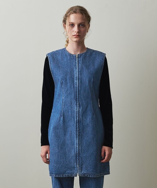 ワンピース 「Steven Alan」デニム ミニ ワンピース レディース 
